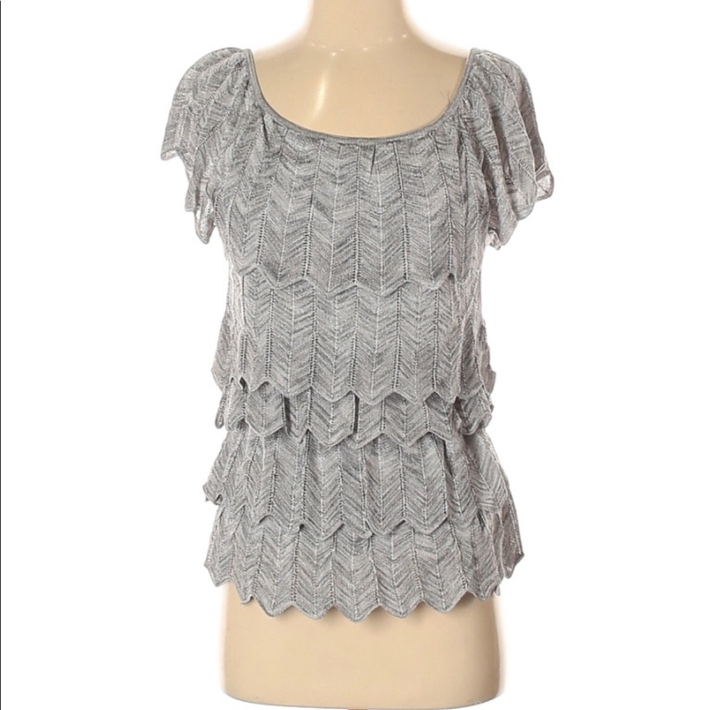White House Black Market Size XS Layered Top